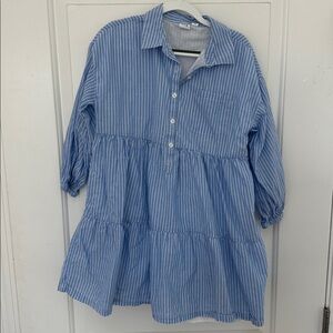 GAP Blue Striped Kids Casual Dress